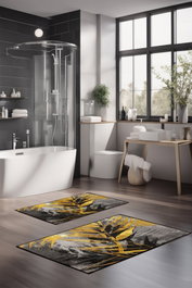 Mijölnir Juego de Alfombrillas de Baño CT-5422 Multicolor